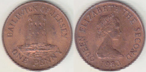 1983 Jersey Penny (Unc) A008791